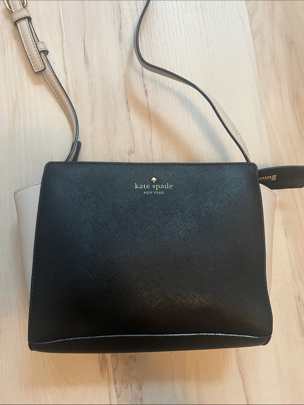 Kate Spade New York Two-Tone Black & Cream Crossbody Bag